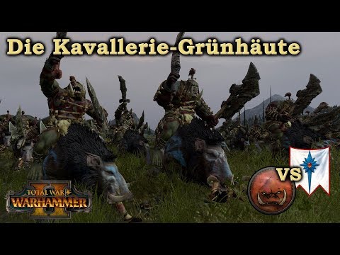 Die Kavallerie-Grünhäute vs Hochelfen - Total War: Warhammer 2 deutsch
