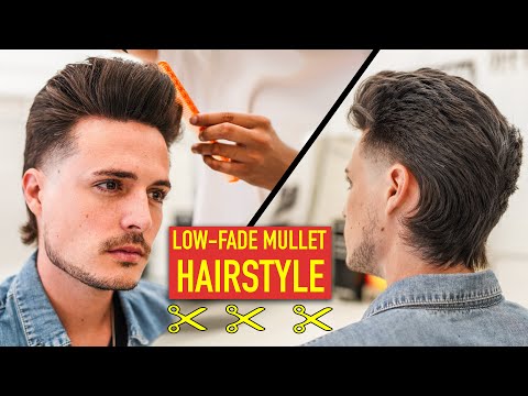 Modern Low-Fade Mullet Haircut & Hairstyle | Mens Hair...