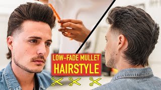 Modern Low-Fade Mullet Haircut & Hairstyle | Mens Hair 2021
