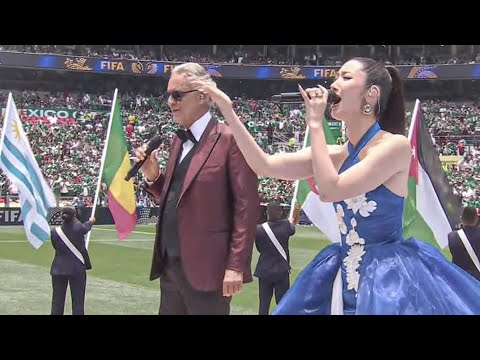 Andrea bBocelli & Ejae live performances at Fifa world cup opening ceremony 