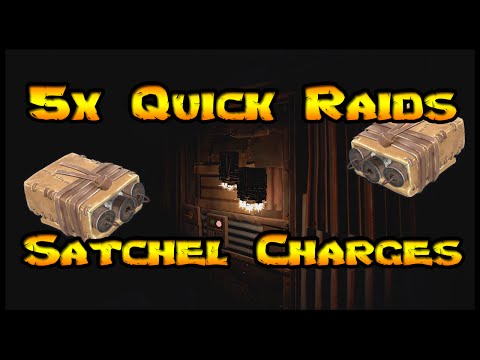 Rust | 5x Quick Raids using Satchel Charges - Vanilla