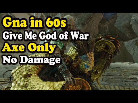 God of War Ragnarok: Gna in 60 seconds. Give Me God of War - Leviathan Axe Only - No Damage