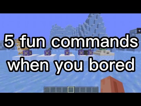 DONE TOAST - 5 fun commands in Minecraft when your bored - bedrock edition