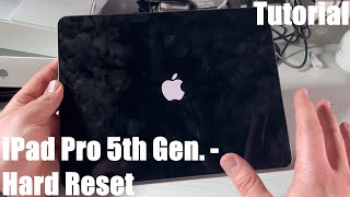 How to perform Apple iPad Pro 5th Gen. (2021) hard reset rebooting the System at fail function DIY