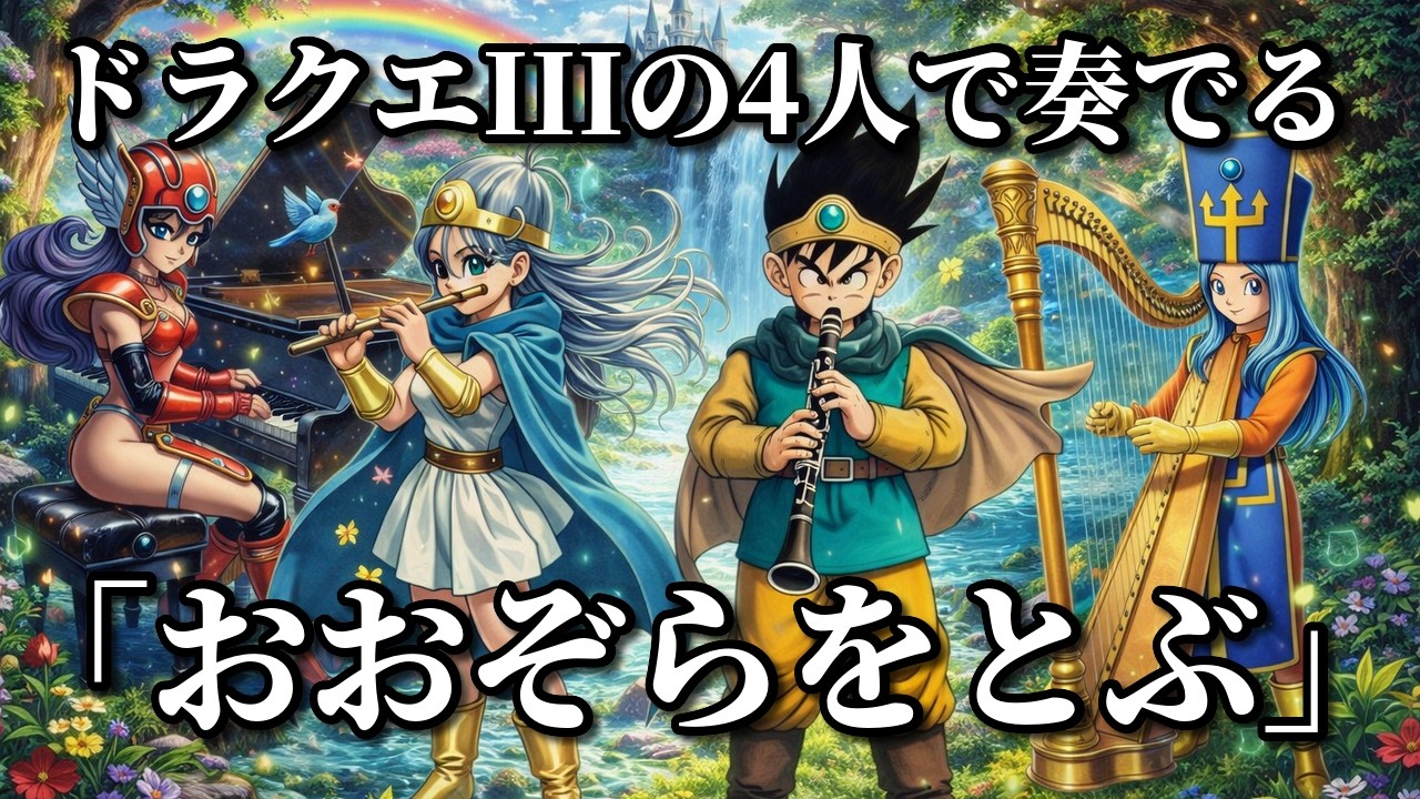 ドラクエ3の4人で奏でる「おおぞらをとぶ」