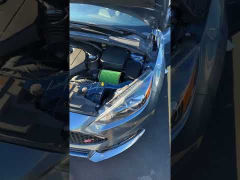 Stock Focus ST filter w/ air box vs open air box w/ green filter (before I got the BOV)