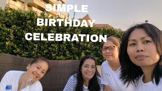 Simple Bday Celebration With a Beautiful Sunset.
