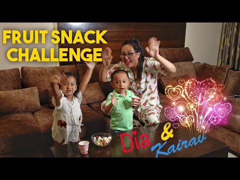 Fruit Snack Challenge with Dia & Kairav | Kids Experiment | Resisting Candy