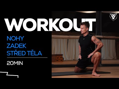 NOHY, HÝŽDĚ, BŘICHO: Intenzivní workout s vlastní vahou (20 minut s Davidem Hufem)