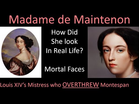 How MADAME DE MAINTENON looked in Real Life (Louis XIV's Mistress)- With Animations- Mortal Faces