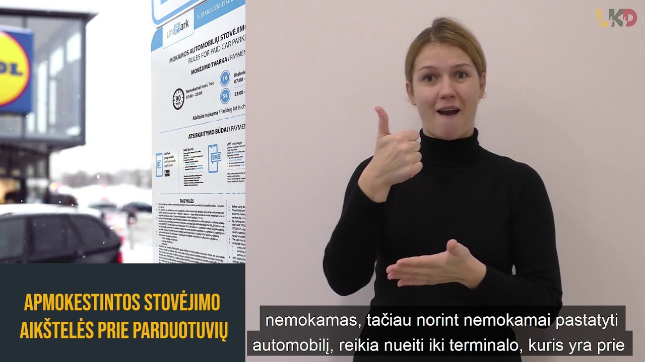 Apmokestintos stovėjimo aikštelės prie parduotuvių