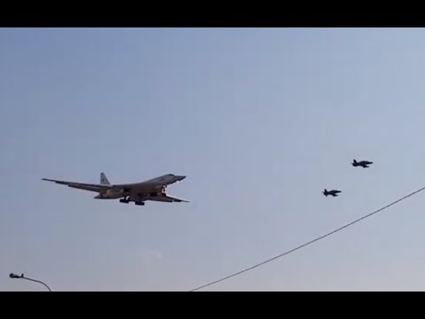 Tupolev Tu-160 White Swan (Туполев Ту-160 Белый лебедь) landing at AFB Waterkloof South Africa