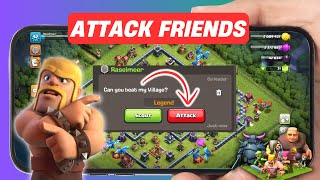 How to Attack Friends in Clash of Clans - Friendly Challenge Tutorial 