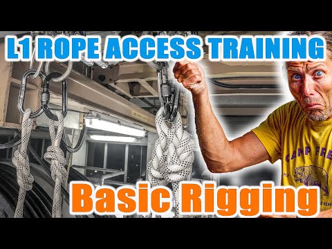 How to make a BASIC RIGGING in Rope Access - IRATA Level 1 Training