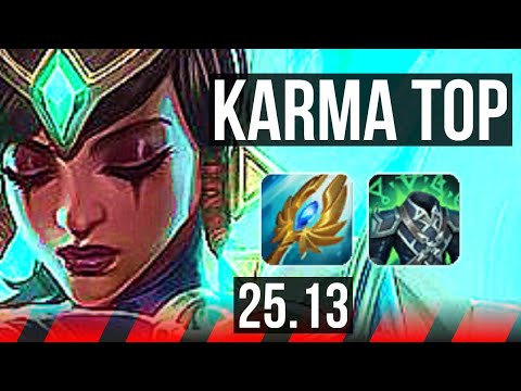 KARMA vs SION (TOP) | 2/0/18 | EUW Master | 25.13