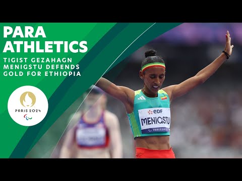 Menigstu Wins Gold For Ethiopia In Women's 1500m T13 🇪🇹 | Paralympic Games