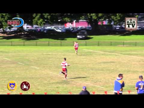 2015 NHRU Round 12 Colts Highlights - Hamilton Hawks v University