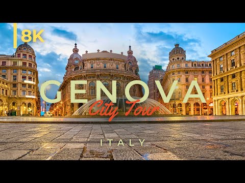 Tour por Gênova (Gênova), ITÁLIA em 8K UltraHD 60fps