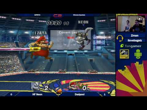 CZPM72: HF Neon (Wolf) vs Dadpool (Wario) Winners Quarters
