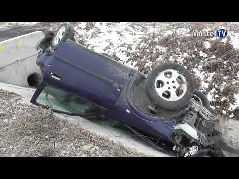 Jurnal MUSCEL TV  09.03.2022 Mașină răsturnată la Valea Mare Pravăț