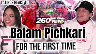 Latinos react to HOLI Festival - Balam Pichkari Full Song Video | PRITAM