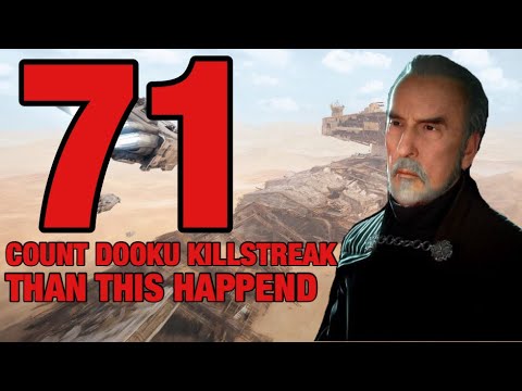 I WAS ON A 71 COUNT DOOKU KILLSTREAK THEN THIS HAPPEND BUGS DESTROYING MY KILLSTREAKS AGAIN