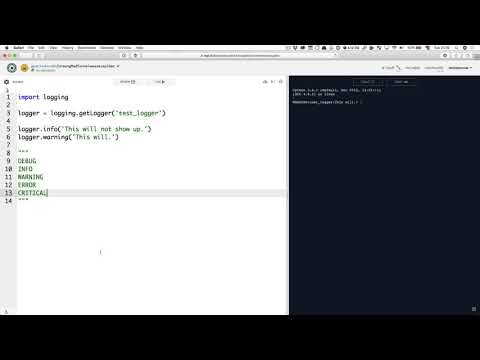 video10 14 Introduction to logging in Python