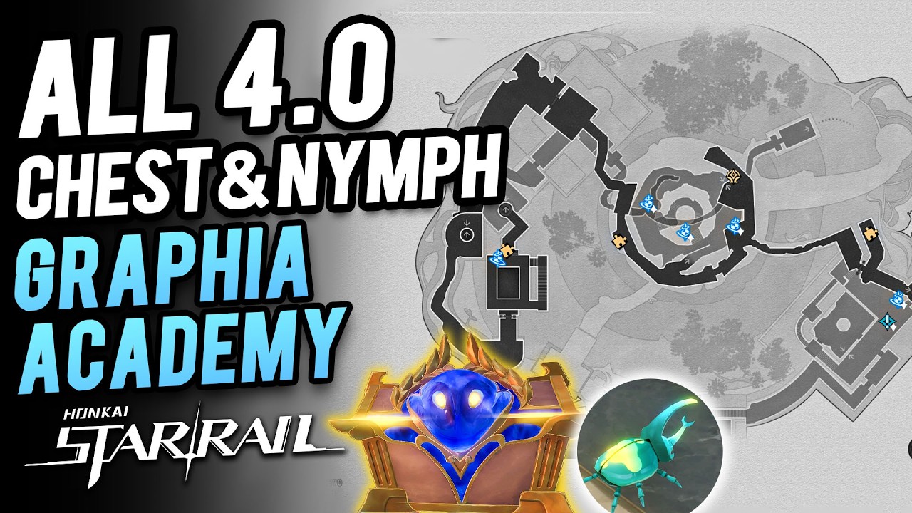 HSR 4.0   Graphia Academy ~ All Chest & Nymph Locations | Honkai Star Rail 4.0