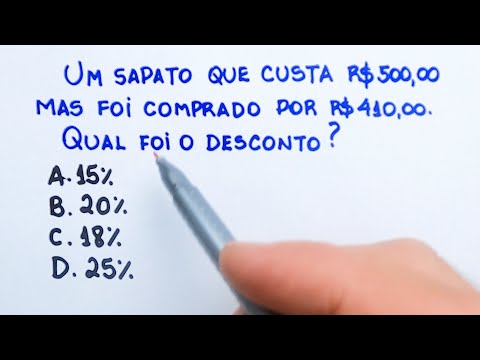 😱98,9% NÃO CONSEGUEM RESOLVER! E VOCÊ CONSEGUE? Matemática Básica🚀 PORCENTAGEM!