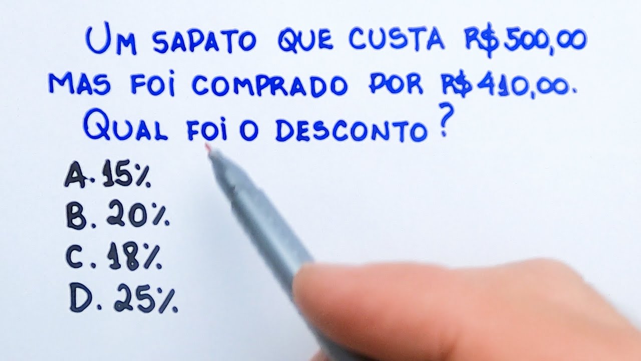 😱98,9% NÃO CONSEGUEM RESOLVER! E VOCÊ CONSEGUE? Matemática Básica🚀 PORCENTAGEM!