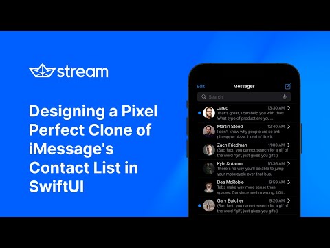 Designing a Pixel Perfect Clone of iMessage's Contact List in SwiftUI thumbnail