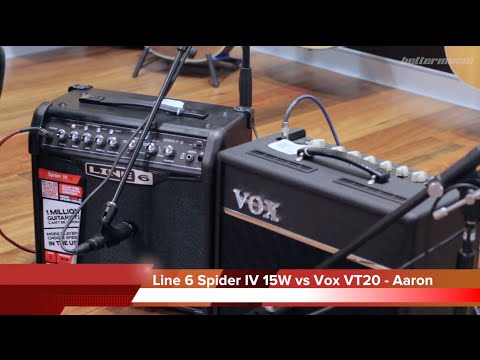 Line 6 Spider IV 15W vs Vox VT20+ Valvetronix Amplifier Comparison | Better Music