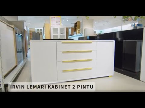 Gambar Informa Irvin Lemari Bufet 2 Pintu Dengan 4 Laci - Putih