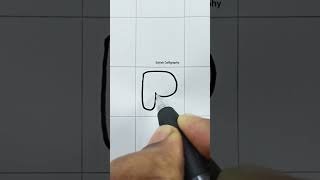 P - How to draw alphabet in bubble letters | Graffiti Letter - P