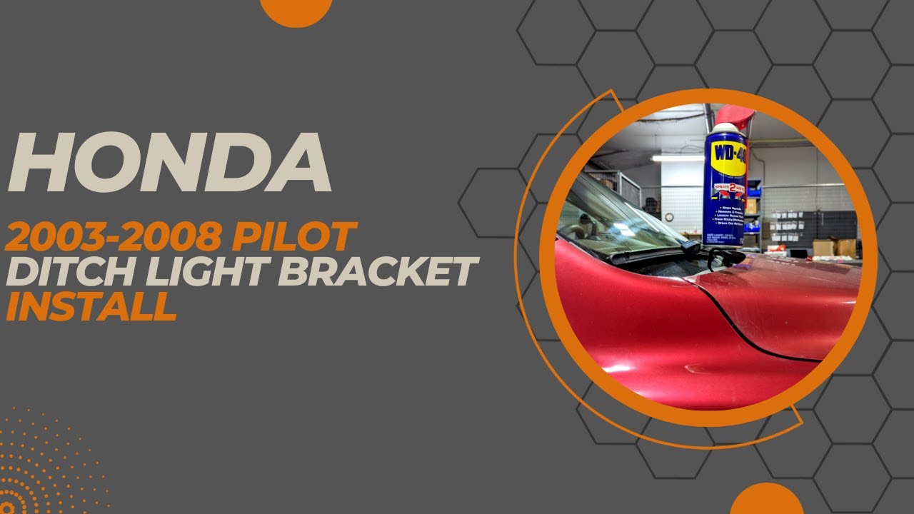 Gen 1 Pilot / Ridgeline Ditch light bracket installation