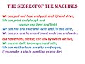 THE SECRET OF THE MACHINES 10th MEMORY POEM