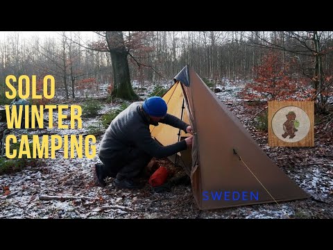 Winter Camping In The Countryside - Cooking Over Open Fire - Brösarps Backar & Haväng - Sweden