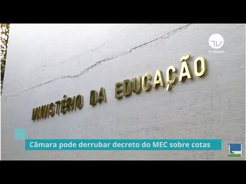Câmara pode derrubar decreto do MEC sobre cotas - 19/06/20