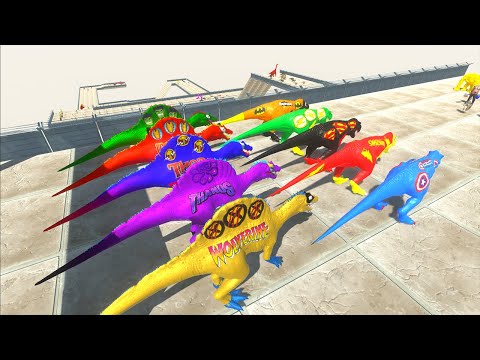 Hunting found Jurassic world evolution 10 Dinosaur DC vs Marvel Superhero - Dinosaurs Race Champions
