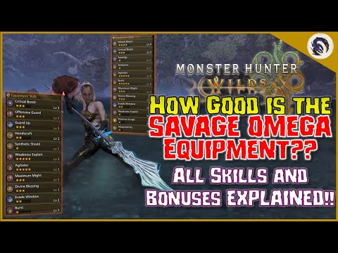 How the NEW Savage Omega Armor & Weapon Skills WORK!! [MH Wilds Set Guide]
