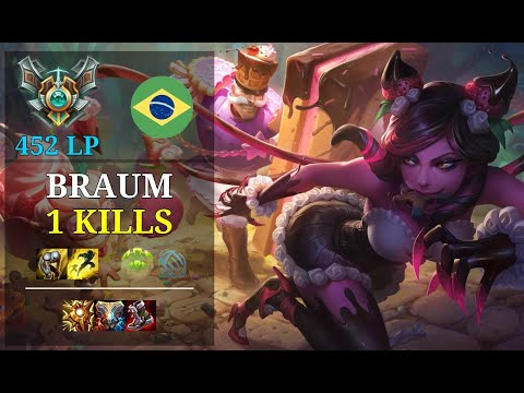 Braum Support vs Alistar - 1 kills - Lou Yunfeng BR Grandmaster (452 LP) Patch 11.2