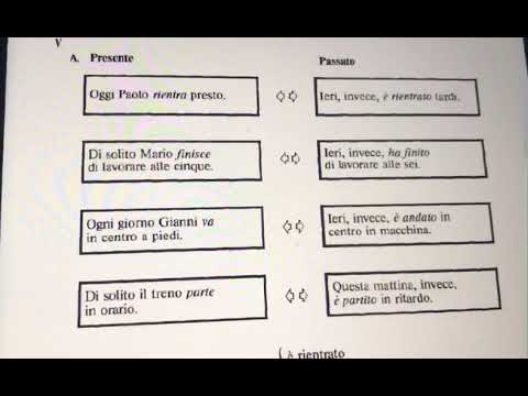 Mesimi 10 pjesa dy passato prossimo Lezione 10 parte 2