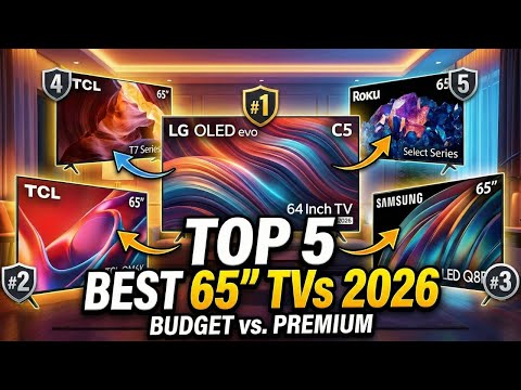Best 65 Inch TV 2026! Top 5 Smart TVs Ranked (Budget, QLED & OLED)