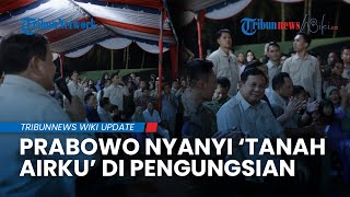 Momen Haru Prabowo Nyanyi Tanah Airku Bareng Pengungsi Banjir saat Malam Tahun Baru 2026