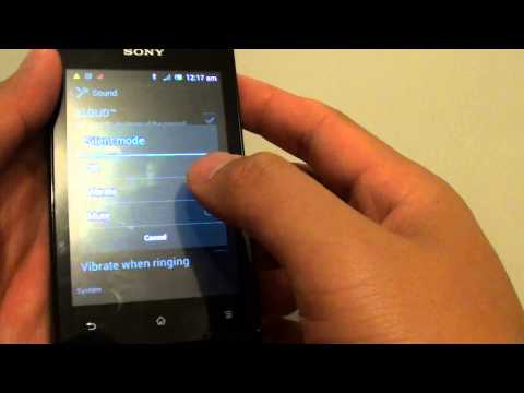 Sony Xperia E: How to Choose a Silent Mode