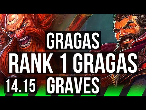 GRAGAS vs GRAVES (JGL) | Rank 1 Gragas, 7/2/10, 500+ games, Dominating | EUNE Challenger | 14.15