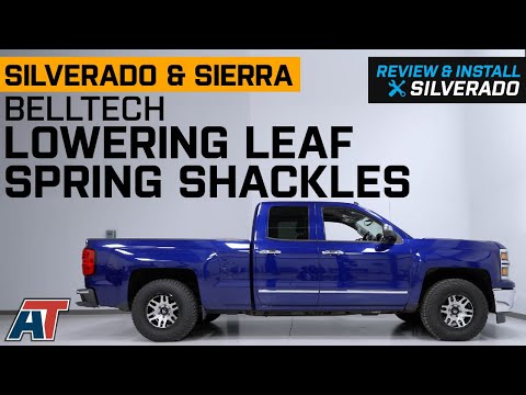 2007-2018 Silverado 1500 Belltech 2 or 3-Inch Drop Leaf Spring Shackles Review & Install