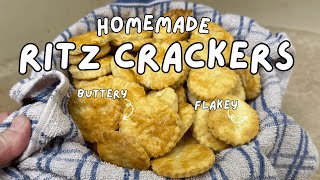 I Tried Making Homemade Ritz Crackers (Easy Recipe Anyone Can Do!)