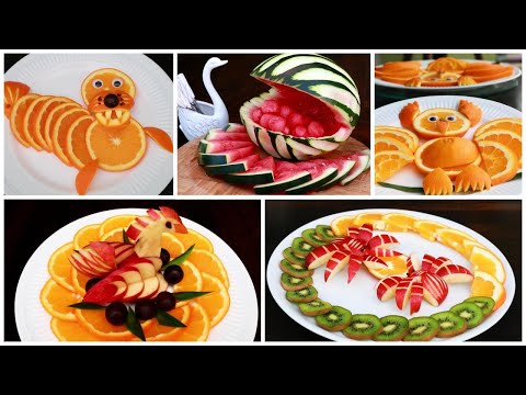 5 Food Challenge - Super Fruit Decoration Ideas - Food Decoration - Party Garnishing