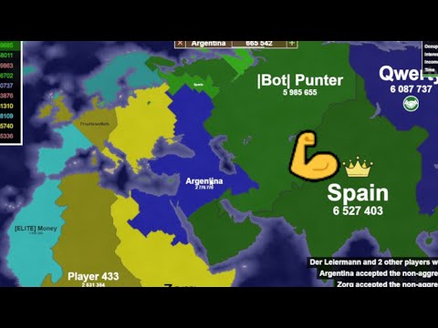 The Spanish Empire Conquers The World! Territory Games io - Territorial IO